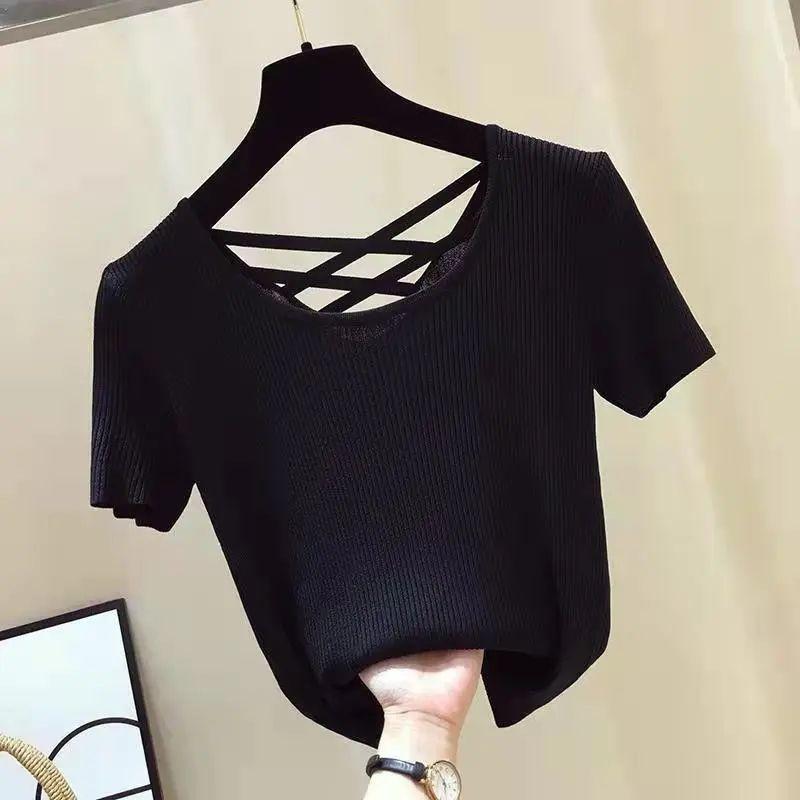 Product Introduction of Áo Lót Nữ ngắn Tay Hở Lưng, Ngoại Cỡ, Hàng Mới Về Mùa Hè, Áo khoét Sợi Lụa Lạnh Áo Lót Ins, Hợp Xu hướng, Bán Chạy, Năm 2025 9