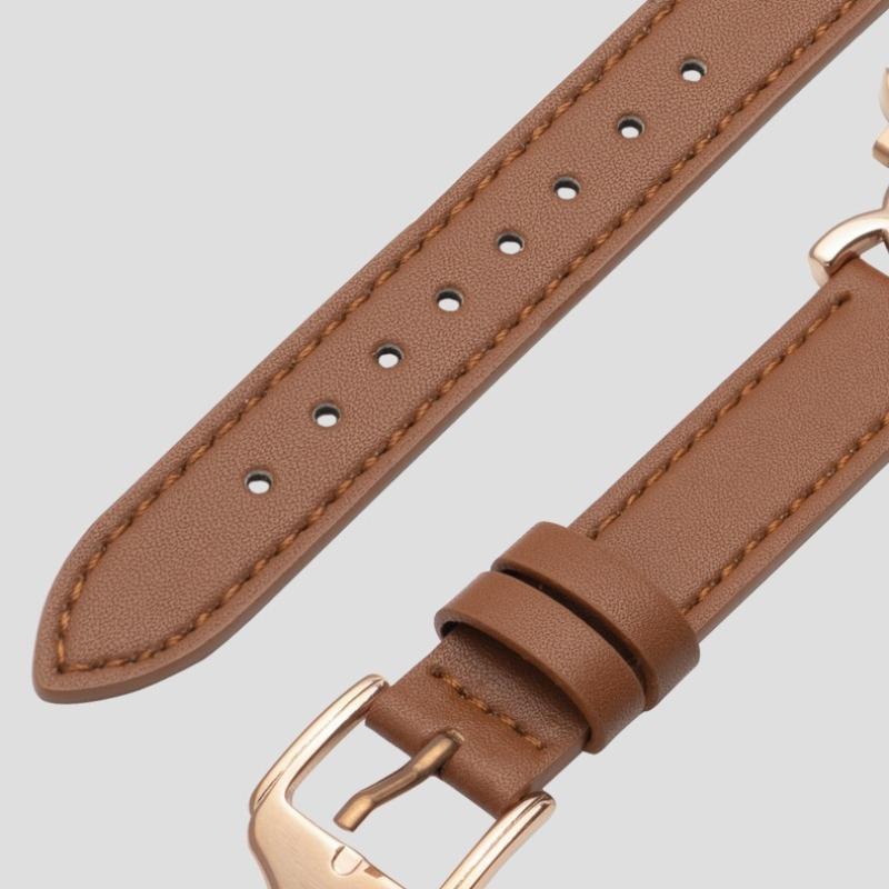 Fashionable Faux Leather Watch Band (Band Only), 1 Count Adjustable Watch Band for Apple Watch Series 9/8/7/6/5/SE/4/3/2/Ultra 2 4