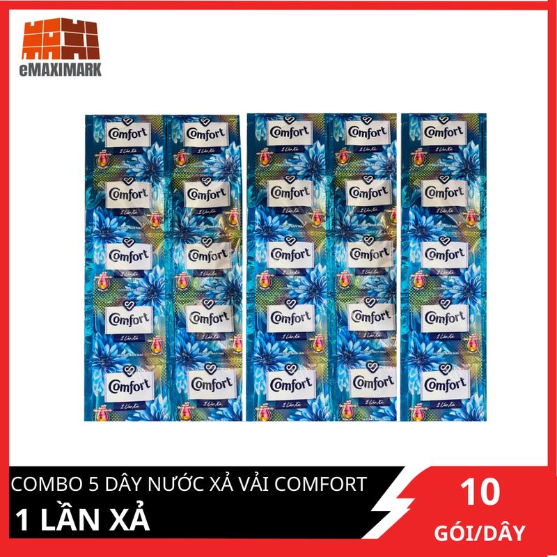 COMBO 5 dây Nước xả vải Comfort 1 lần xả 