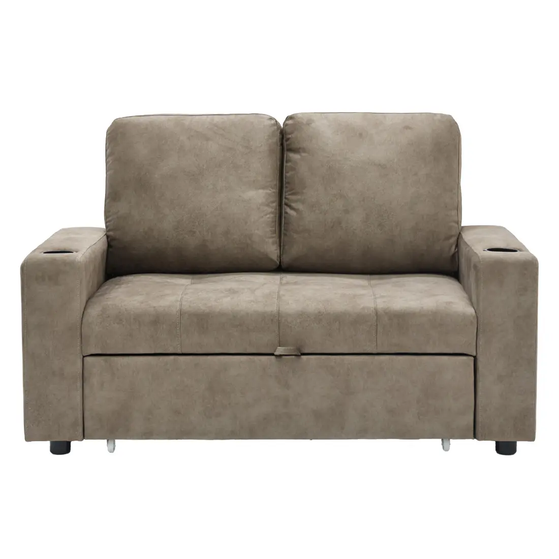 [พรีออเดอร์ 30 วัน]Koncept Furniture โซฟาเบด รุ่น Rainbow - PET สีน้ำตาล (146x101x96 ซม.)