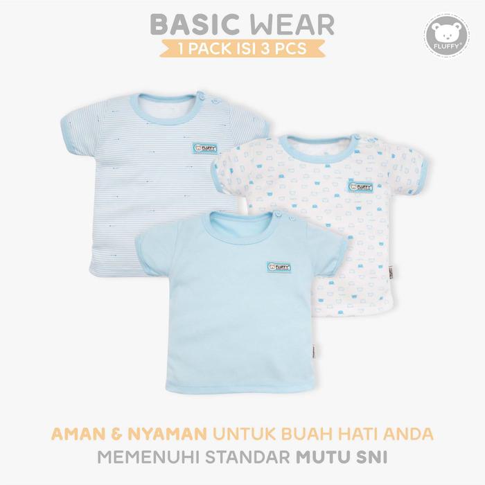 Gambar FLUFFY Baju Oblong Pendek Bis Bayi Biru (Isi 3Pcs) ODSB ODXB BRU SML 123 - BIRU, 2 dari Fluffy Baby Store Kota Administrasi Jakarta Timur 5 Tokopedia