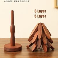 Gambar Wooden Folding Coaster Bentuk Pohon / Tatakan Kayu Tahan Panas & Anti Slip / Alas Panci Wajan Serbaguna Estetik Cocok Untuk Hadiah Rumah Baru - 3-Layer dari sovella.id. Kota Cimahi 4 Tokopedia