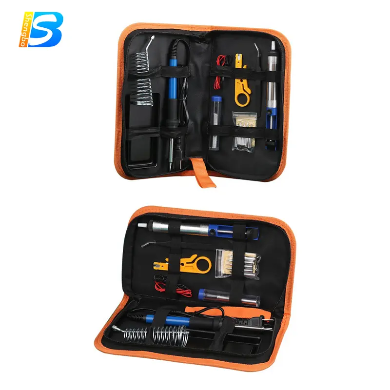 bộ 15 món Mỏ hàn thiếc điều chỉnh nhiệt độ, máy hàn chì mini, mỏ hàn tq936 60w 220v và phụ kiện hàn, thiếc hàn 8