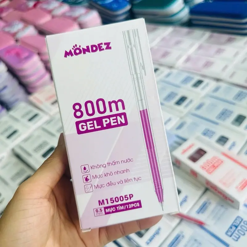 Bút kim không xoá Mondez viết là mê, đủ 4 màu: xanh, đen, tím, đỏ 7