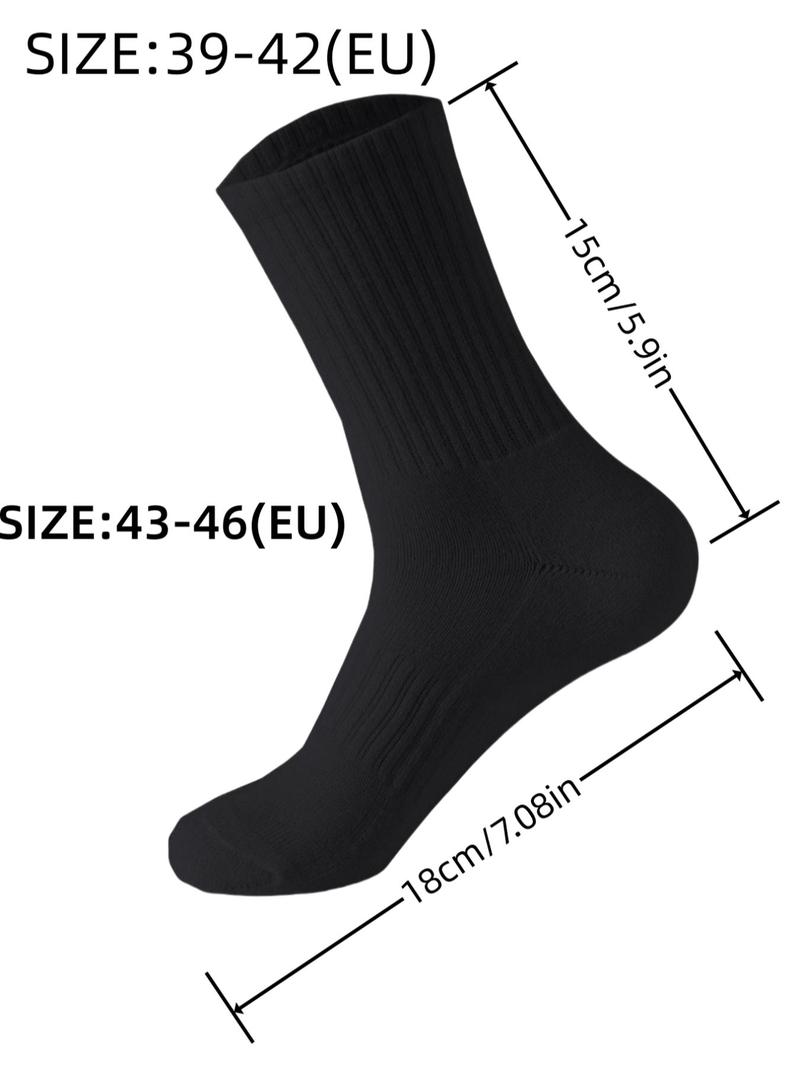 Product Introduction of Men's Cross Print Crew Socks, Casual Moisture Wicking Mid Tube Socks, Soft Comfy Breathable Socks for All Seasons Daily Wear 6
