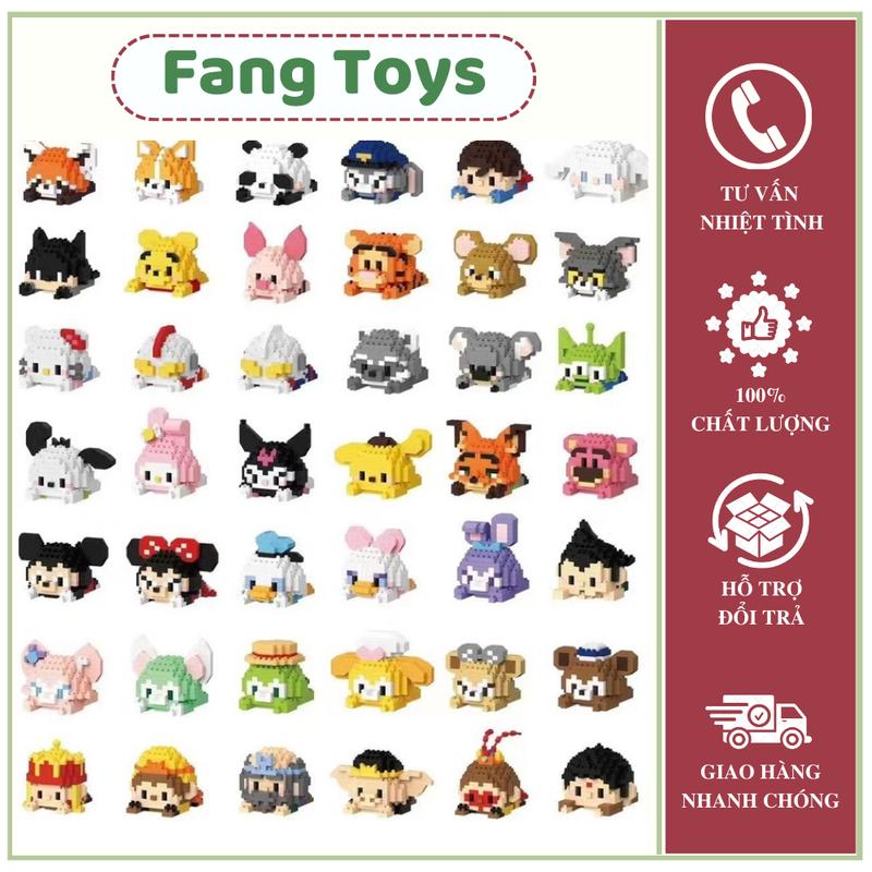 Bộ lắp ráp mô hình 42 kiểu nằm các nhân vật hoạt hình disney siêu đáng yêu thích hợp cho trẻ em làm qu  Tháo Lắp Đồ Chơi Tháo Lắp Toy