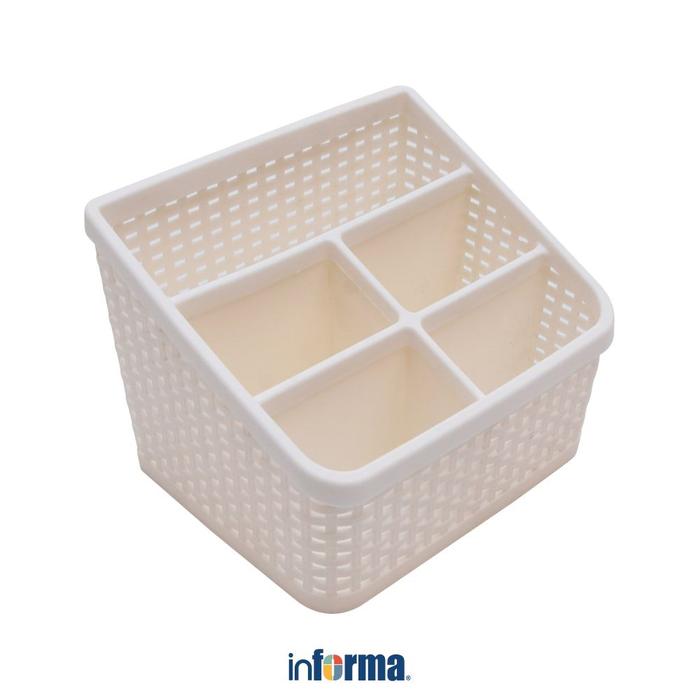 Gambar Informa Tempat Remote Tv Polka (L) - Putih Organizer Meja Keranjang Serbaguna Kotak Penyimpanan Rak Konsol dari Informa Indonesia Kota Administrasi Jakarta Utara Tokopedia