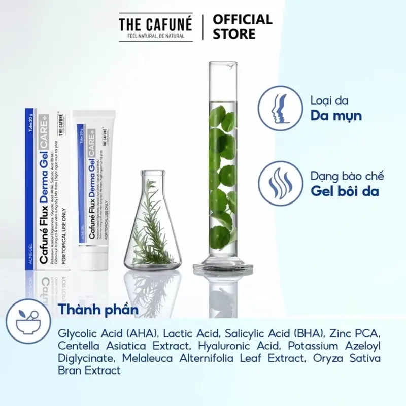 ( tặng que nặn mụn)gel hỗ trợ mụn thâm cafuné flux dema Skincare Nữ Chăm Sóc Da Women Làm Đẹp Da Sen 5