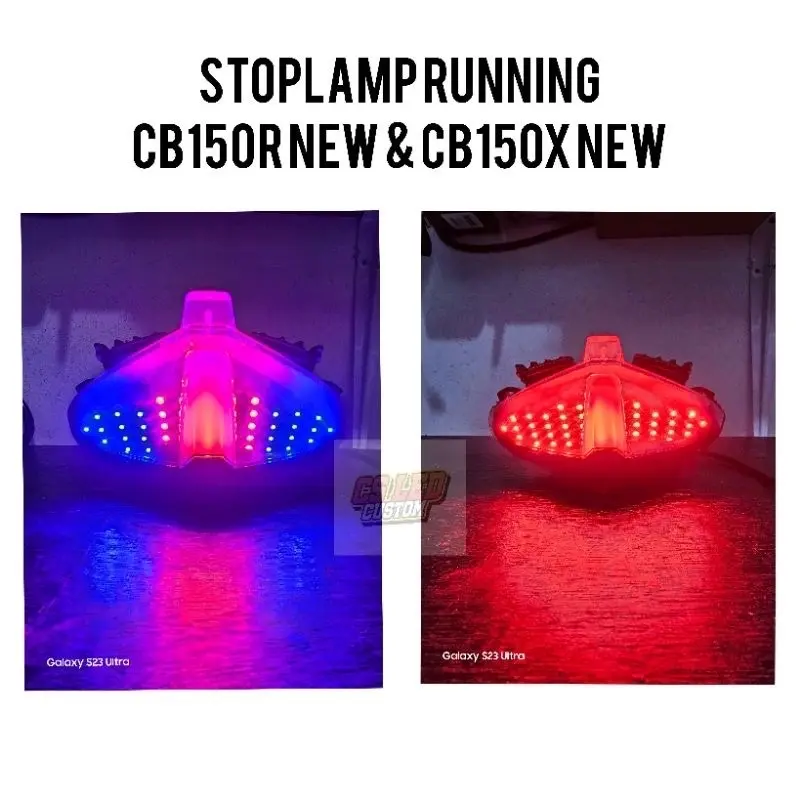 Stoplamp Running CB150R new & CB150X new 10 mode auto Motor Lampu
