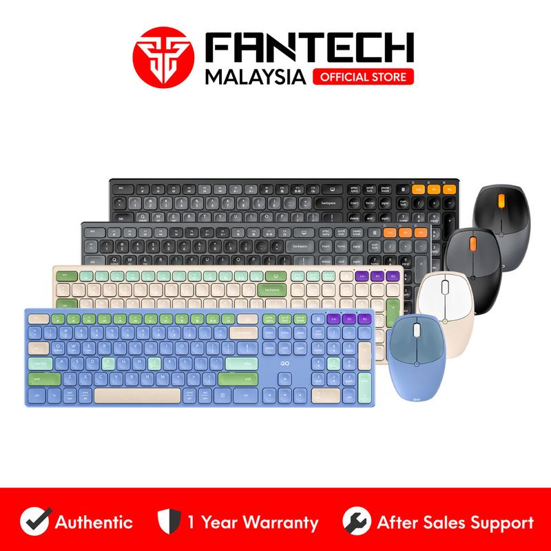Fantech WK895 / WK-895 Pop Keys Wireless Keyboard Mouse Combo VIBE Edition Office Series Computer Key Keyboards lowprofile keyboard membrane  keyboard