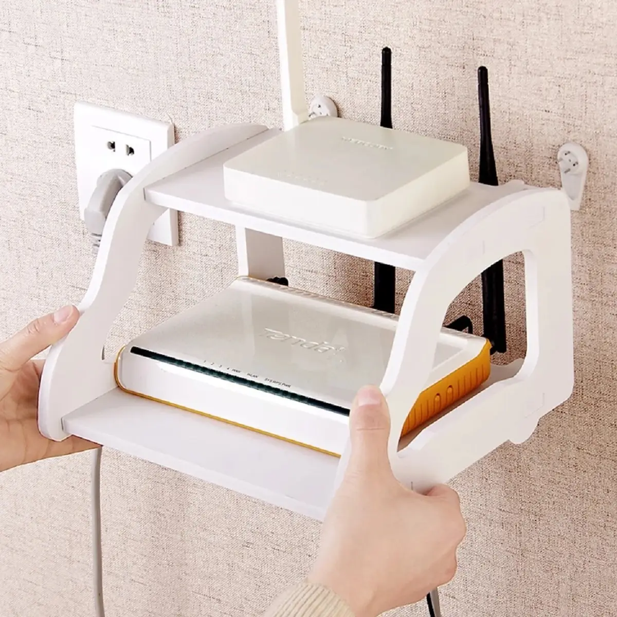 Laris-Jaya - Rak Dinding WIFI Kecil / WIFI Router Small Wall Rack ...