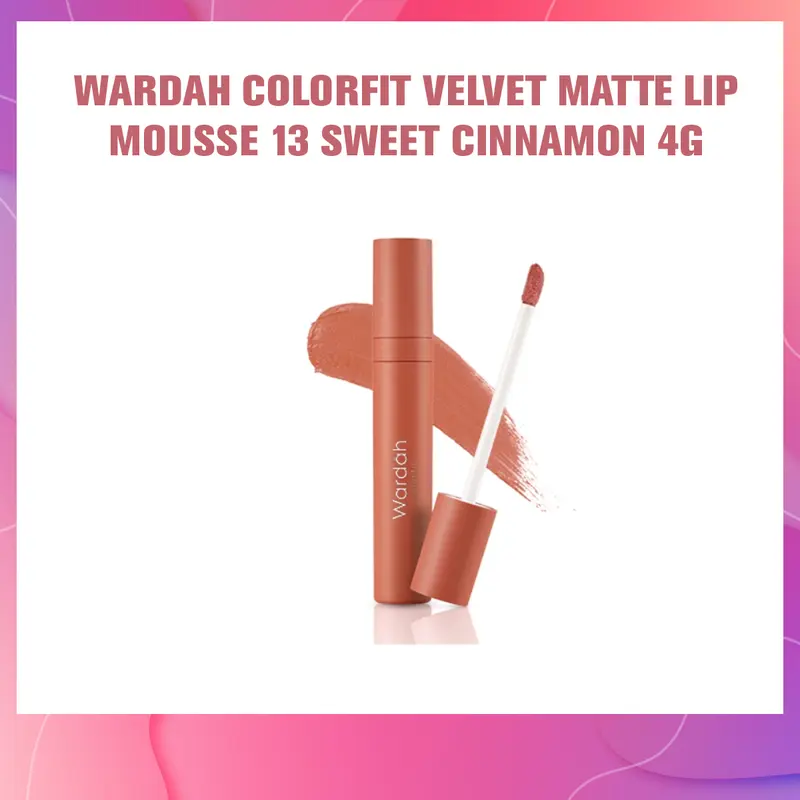 WARDAH COLORFIT VELVET MATTE LIP MOUSSE SUPER LENGKAP !!! Matte Brown 5
