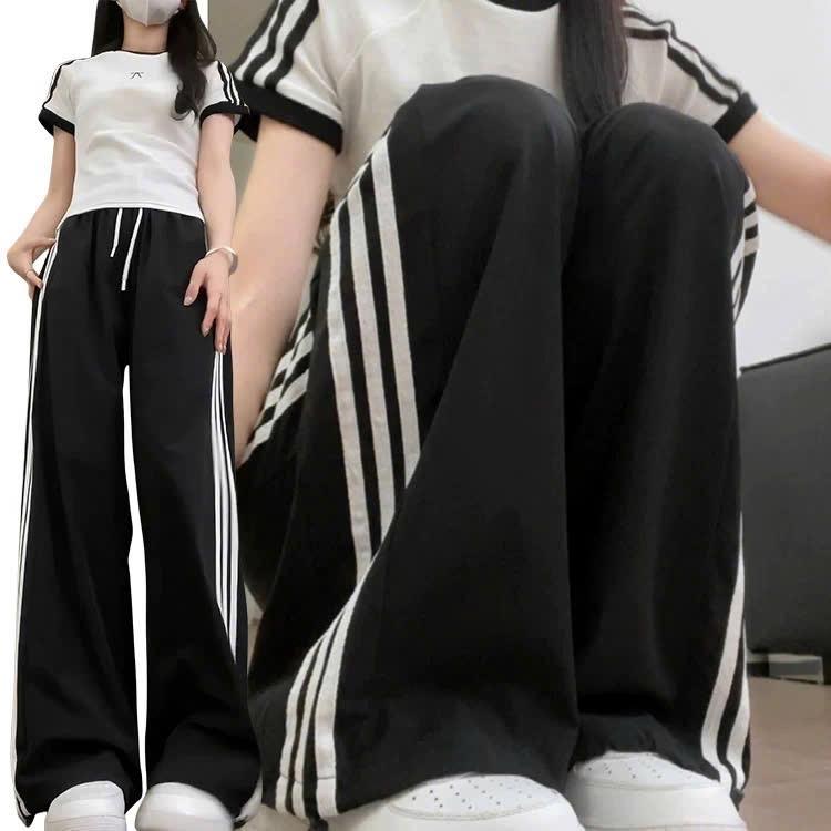 Quần Suông Kaki Ống Rộng 3 Sọc, Đứng Form Dáng Unisex Nam Nữ 1
