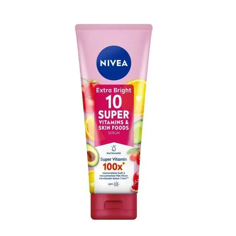 NIVEA Extra Bright 10 Super Vitamins & Skin Food Serum 180ml 1