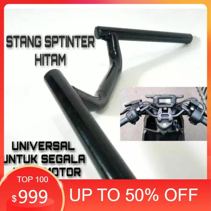 STANG STIR SPRINTER PENDEK HITAM & CROME TEBAL Outdoor
