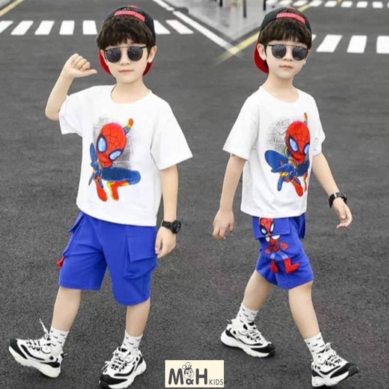 Set bé trai họa tiết hoạt hình size 20-32kg 0