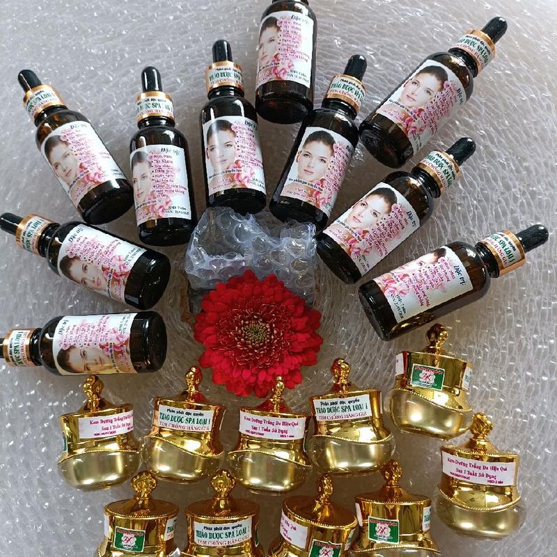 10 combo tái tạo da spa ( bộ nắp đen) trị mụn thâm nám tàn nhang