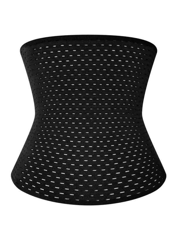 Men's Adjustable Hook & Eye Waist Trainer, Breathable High Stretch Shaper, Tummy Control Shaper for Men 0