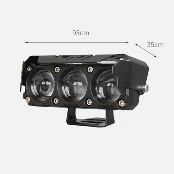 Trợ Sáng Bi Cầu S25, 1 Đèn Tích Hợp 2 Bi Cầu, Cos Vàng Pha Trắng, Phá Sương Mù, Lắp Ô Tô Xe Máy Xe Tải ----1pcs/2pcs 7