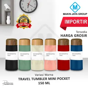 Termos Mini Pocket 150ml Tumbler Stainless Steel Vacuum Japanese Style - Botol Minum Stainless Steel Vacuum Anti Bocor & Mudah Dibawa