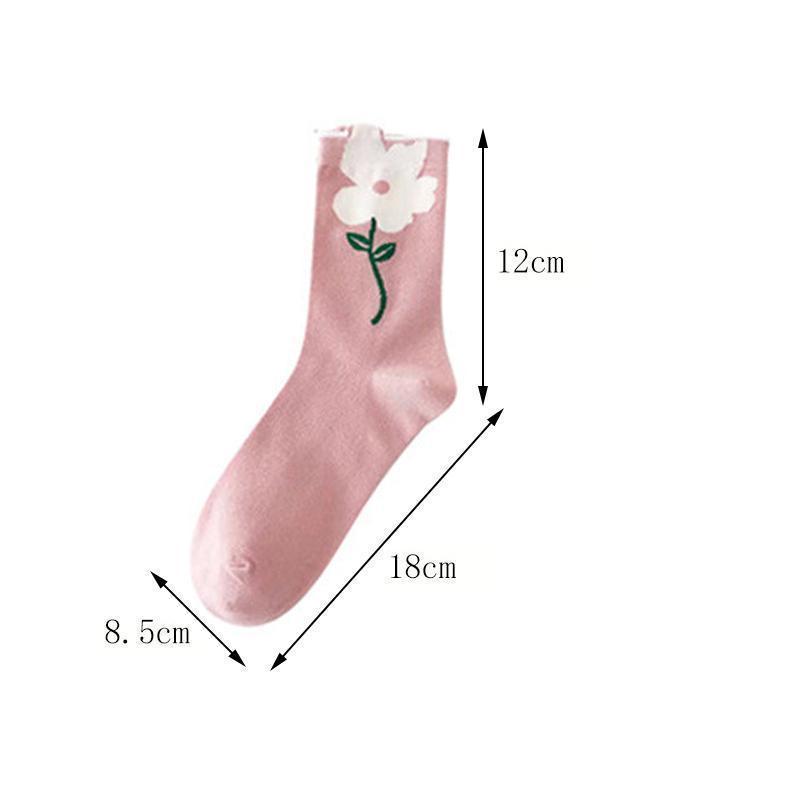 Product Introduction of Japanese Sweet Tulip Lovely Three-Dimensional Flowers Autumn Winter Socks South Korean Instagram Trend Literary Long Socks Woman Spring Womenswear 6