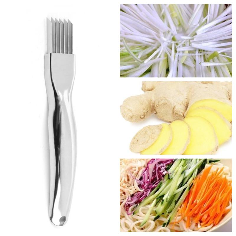 Máy cắt hành lá bằng thép không gỉ, máy cắt rau, hành tây, tỏi, dụng cụ nấu ăn cho nhà bếp, nhà hàng, khách sạn, nhà bếp, cắt nhỏ lụa 1