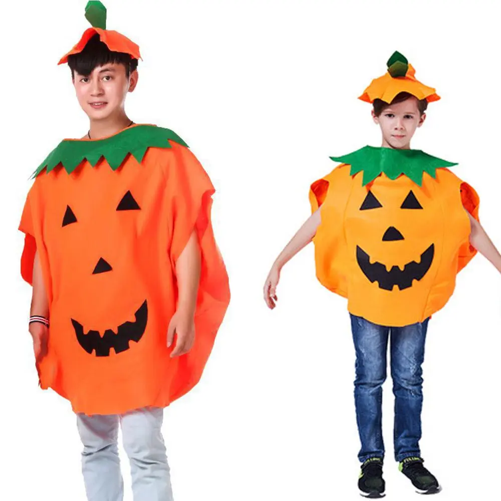 Adult Cool Kids Costumes Outfit Photo Props For Stage Performance With Hat and Bag Party Masquerade Cloth Halloween Costume Pumpkin Costume