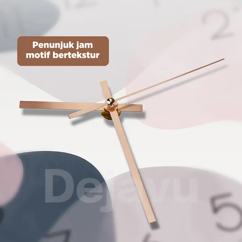 Dejavu Jam Dinding Aesthetic Modern Tahan Lama Bulat Digital Quartz Minimalis Elegant Tahan lama Awet HJD103 Round Digital 7