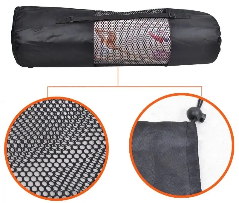 Tas Yoga Parasut / Tas Matras Termurah / Tas Matras Yoga Jaring Hitam Termurah Jakarta 4