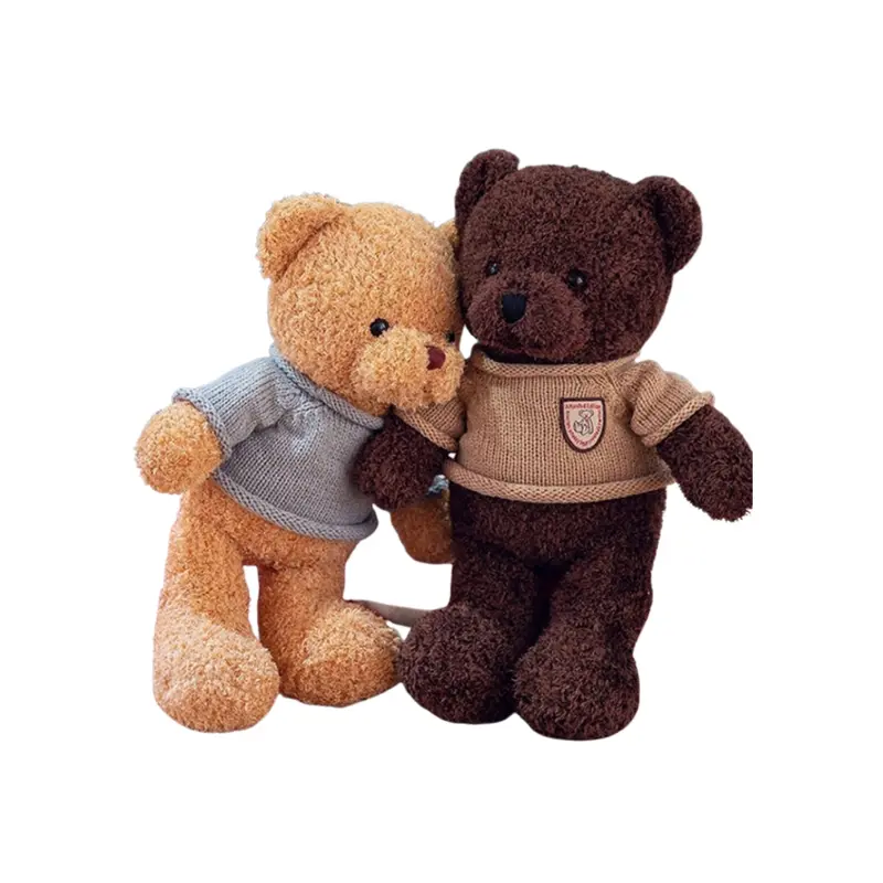 Thú bông gấu Teddy Couple Mặc Áo Len  Cặp Làm Quà Tặng Thú Nhồi Bông Toy Đồ Chơi Phát Nhạc 0