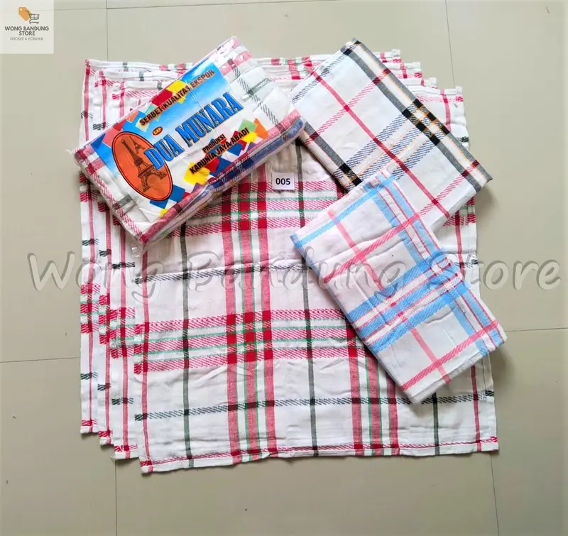 1 Lusin Lap Serbet Jumbo Warna Cap Dua Munara Kotak Besar 005 60 cm x 60 cm 4