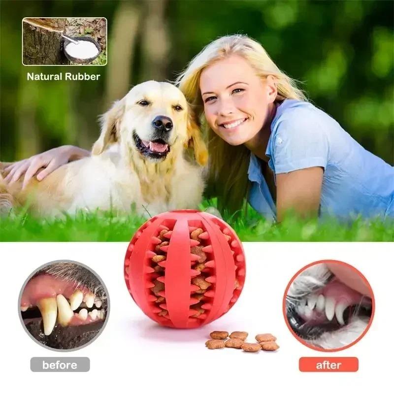 Maninan Gigi Bola Karet Lembut Mainan Kucing Anjing Murah TEETH Cleaning Ball 1