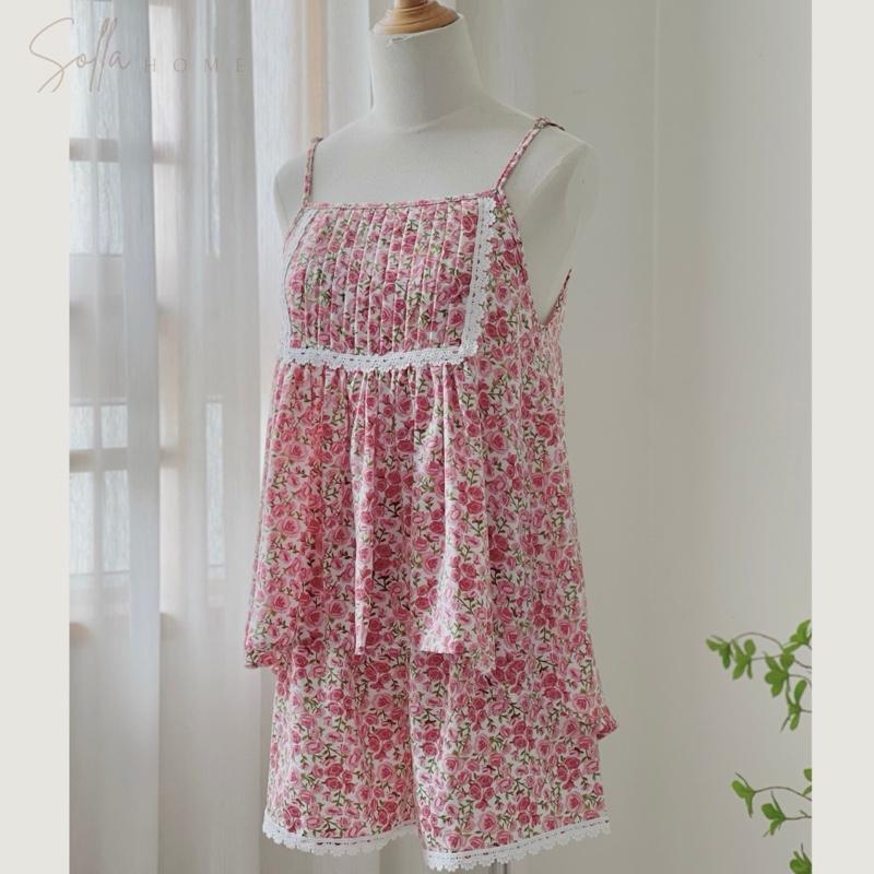 Product Introduction of SOLLA HOME - Bộ Mặc Nhà Women Nữ Hai Dây Áo Sếp Li Xoè Cánh Quạt 25