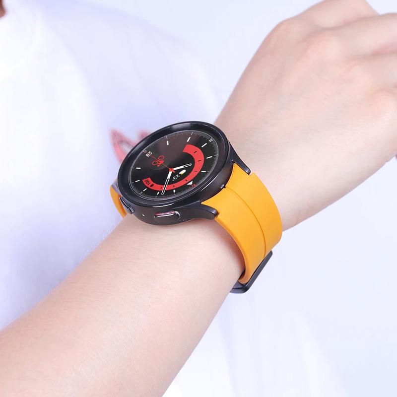 Product Introduction of Popular Magnetic silicone straps for Samsung Galaxy Watch 6 Classic 43mm 47mm silicone watch band for 5 pro 45mm watch 4 9