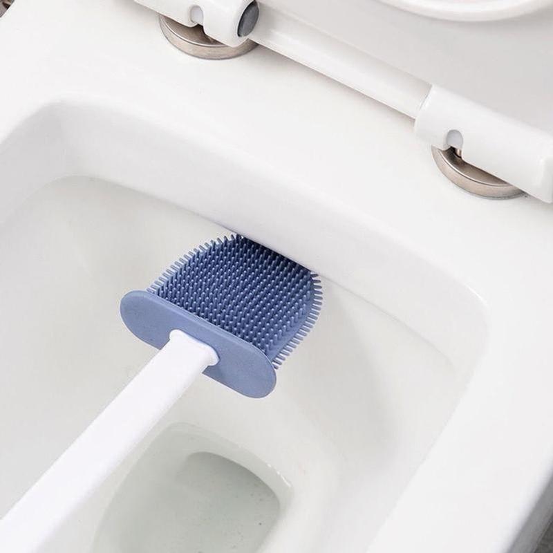 Dụng Cụ Chà Rửa Toilet 3 trong 1 - Bộ 3 Cọ bồn cầu silicon, chà toilet nhà vệ sinh 5