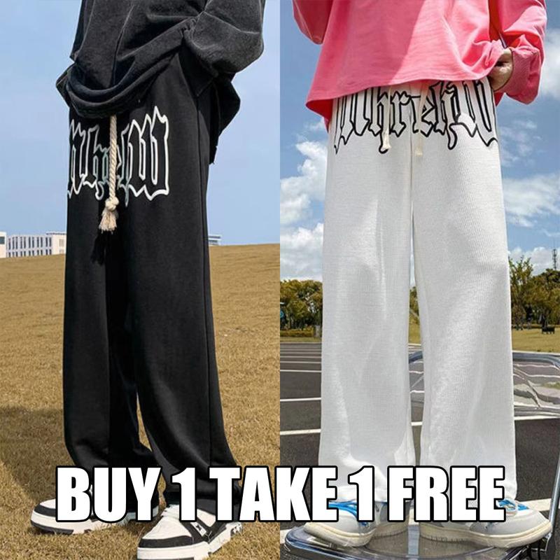 Aesthetic pants for men slocks pants Korean baggy sweatpants - TikTok ...