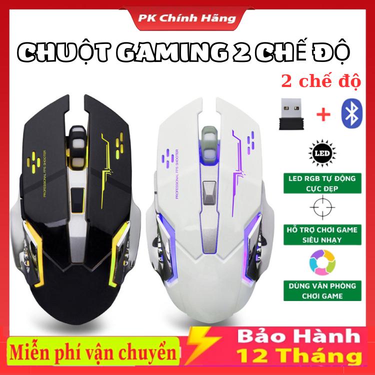  Chuột Bluetooth Gaming 2 Chế độ T28 Không Dây Bluetooth 2 Chế Độ Dùng Pin Sạc,Click Không Gây Tiếng Ồn Chơi Game Cực Chất Bảo Hành 12 Tháng 