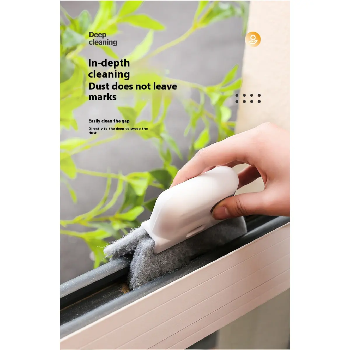 Two-in-One Removable Window Groove Brush Door and Window Groove Brush Glass Window Groove Dead Angle Brush Window Groove Cleaning Tool Gap Brush