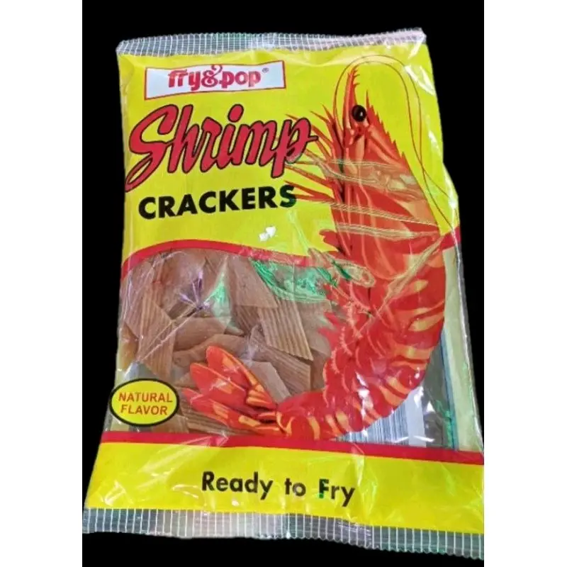400g Fry & Pop Shrimp Crackers Ready to Fry Uncooked Kropek Chicharap ...