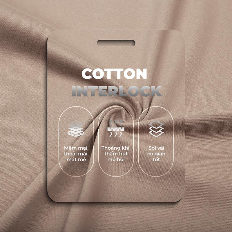 Áo thun cổ tim big size 100% Cotton interlock 250gsm GEMME MEN 55 - 150kg chuẩn form Unisex 3
