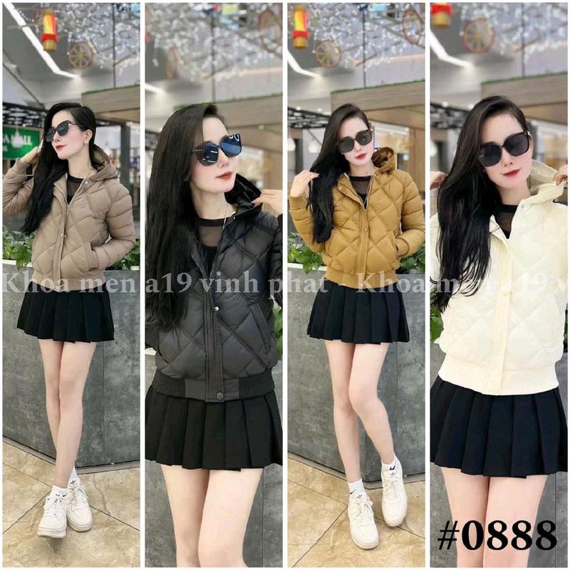 Áo khoác phao nữ siêu nhẹ trần trám lót lông Top Women Jacket Nhung 7