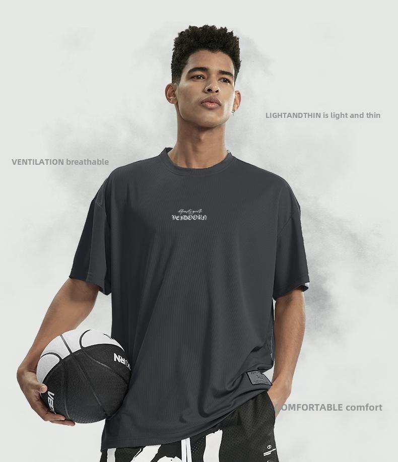 Product Introduction of Summer short sleeved breathable youth sports T-shirt short sleeved up and down running training and casual top 3