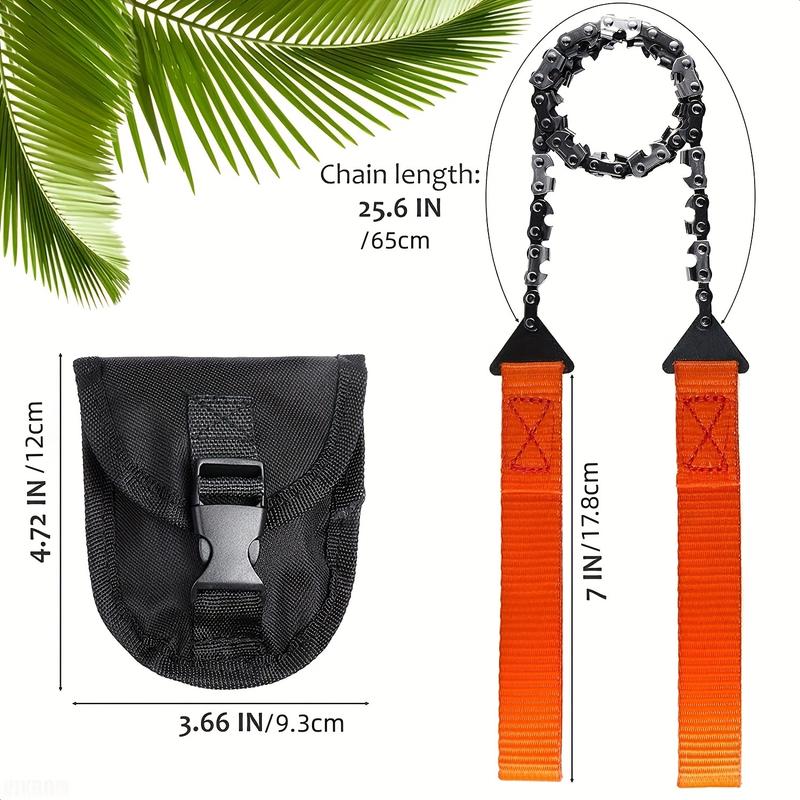 Portable Survival Chain Saw Chainsaws Emergency Camping Hiking Tool Pocket Hand Tool Pouch Outdoor Pocket Chain Saw 2