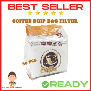 Coffee Drip Bag 50pcs Drip Kopi Kantong Kopi Instant Teh Tea Bag Paper