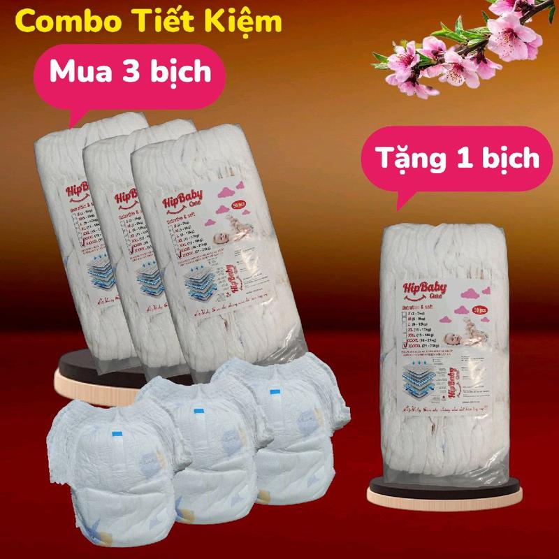 COMBO TIẾT KIỆM Mua 3 bịch Bỉm HIPBABY tặng 1 bịch cùng loại. Women Nữ. tã quần. bỉm quần. tã dán