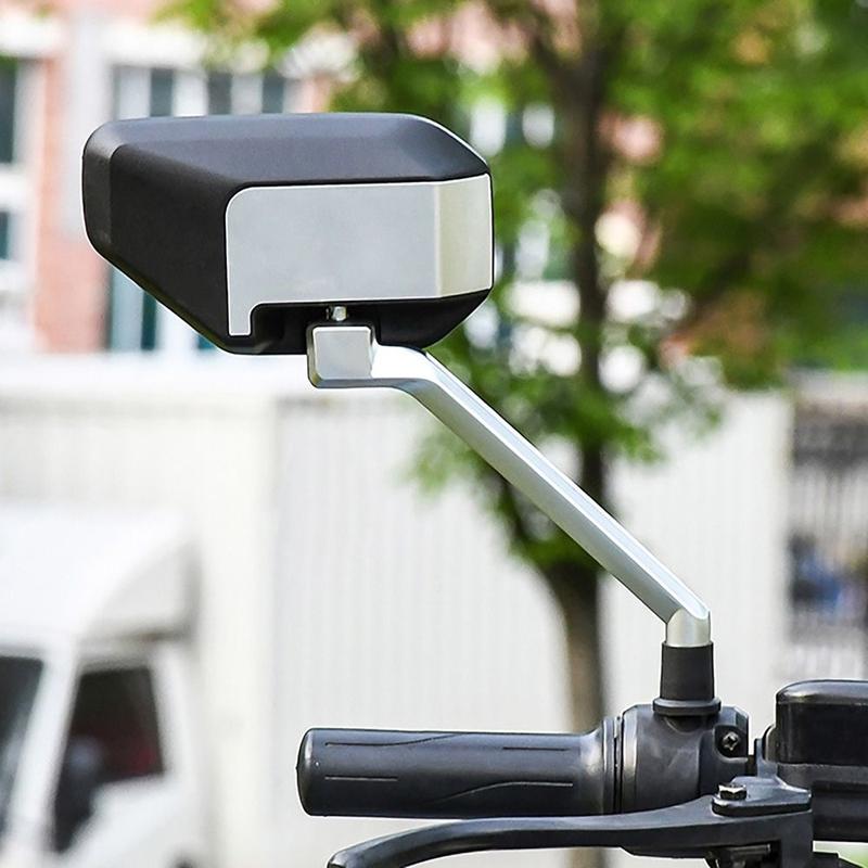 Product Introduction of 1Pair Cool Styling Convex Mirror Motorcycle Mirrors Anti-fall Angle Adjustable Adjustable Mirrors Broad Vision Wing Mirrors Universal 11