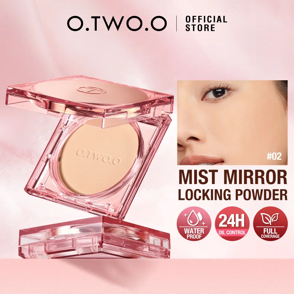 【LIVE】O.TWO.O 3D Soft Focus Face Powder Waterproof Long Lasting Oil Control 24H Natural Skin Tones Hydrating Makeup Powder Foundation Cosmetic