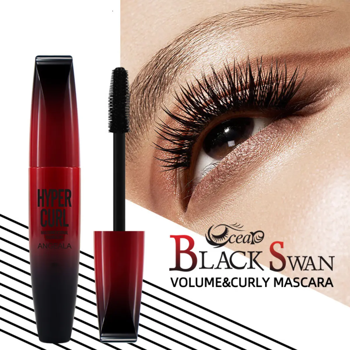 Mascara Black Swan Angeala chống thấm nước lâu trôi làm dày mi