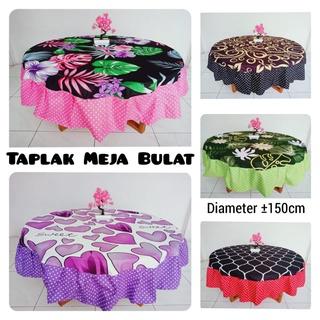 Gambar TAPLAK MEJA MAKAN BULAT DIAMETER ±150CM ANEKA MOTIF dari AISHA GORDEN Kab. Klaten Tokopedia