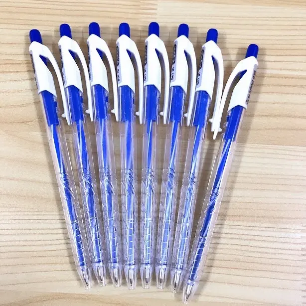 ￼COMBO 50 CÂY BÚT BI MỰC XANH ÁNH SÁNG CÓ TEM MS B33 ĐẦU BI 0.7mm 3